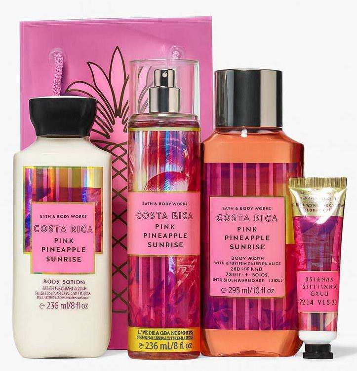 ست ۴ تکه بث اند بادی ورکس با رایحه‌ی آناناس