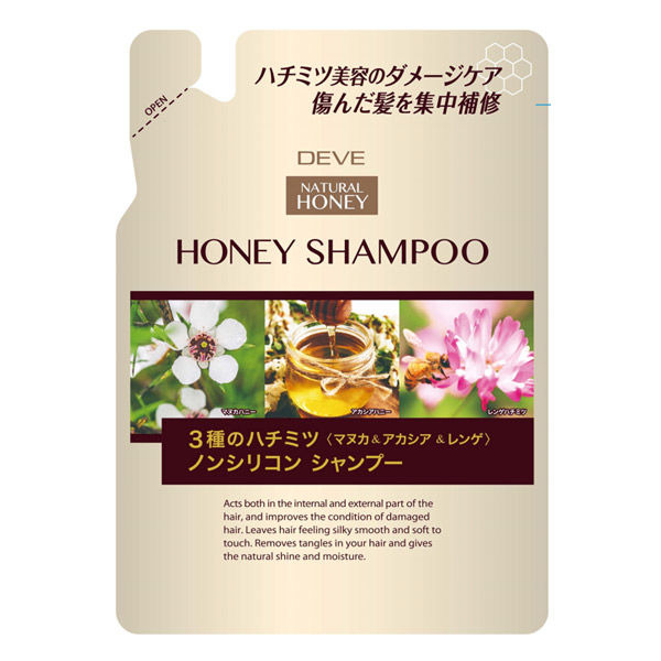 DEVE Natural Honey Shampoo – شامپو عسل دیو برای موهای خشک و آسیب‌دید