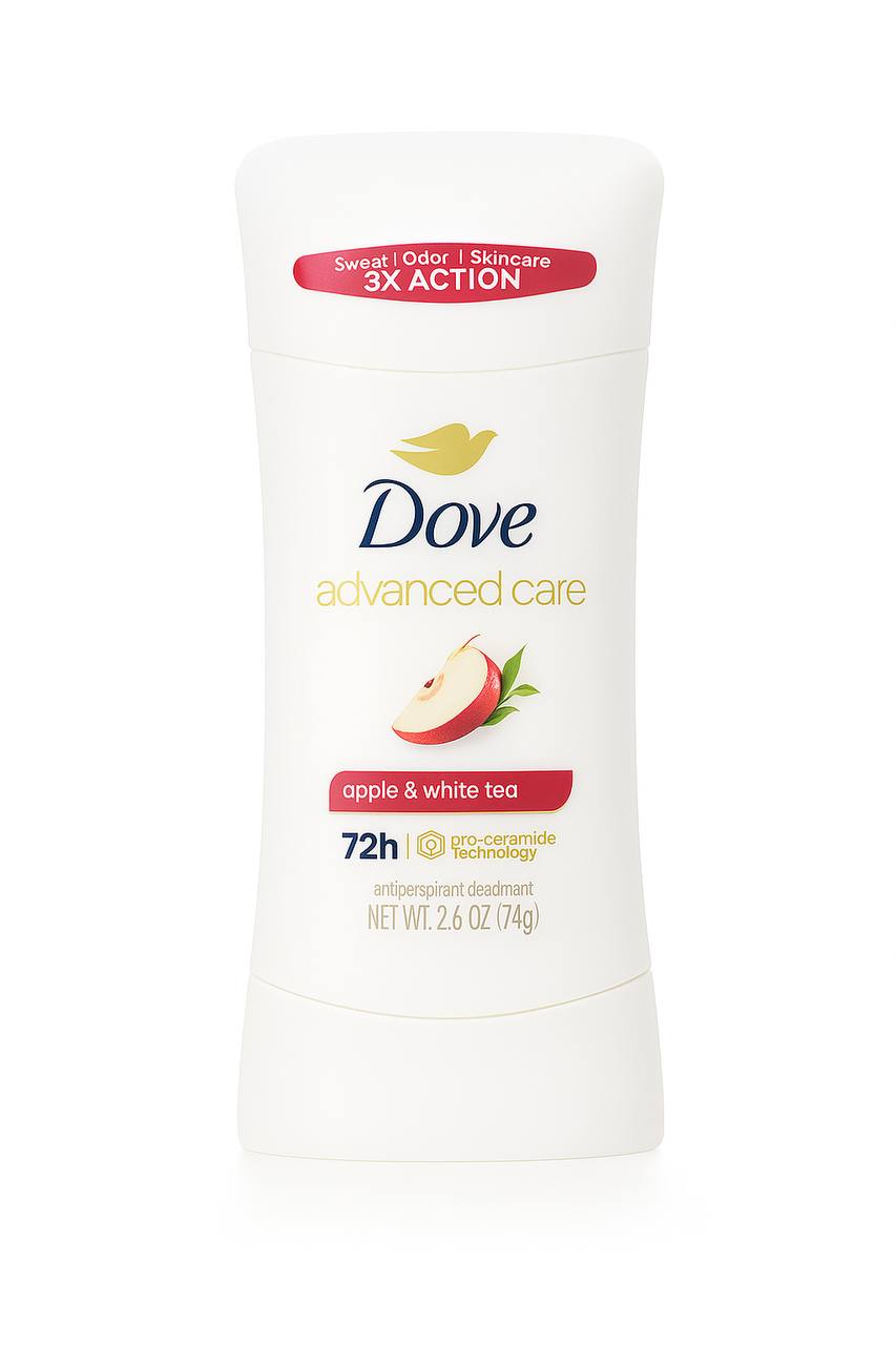 استیک ضد تعریق داو ادوَنس کر اپل و چای سفید 74 گرمDove Advanced Care Antiperspirant Deodorant Apple & White Tea