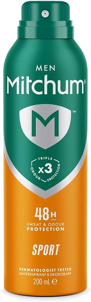 اسپری ضدتعریق مردانه میچام مدل اسپرت ۴۸ ساعته۲۰۰ میل Mitchum Men Sport 48H Antiperspirant & Deodorant Spray