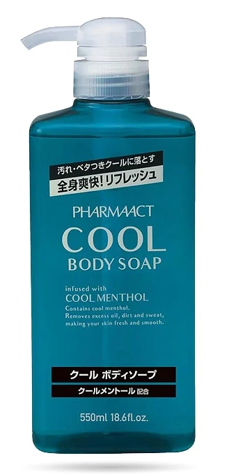 شامپو بدن خنک‌کننده فارماکت حاوی منتول ۵۵۰ میلی‌لیت Pharmaact Cool Body Soap with Cool Menthol