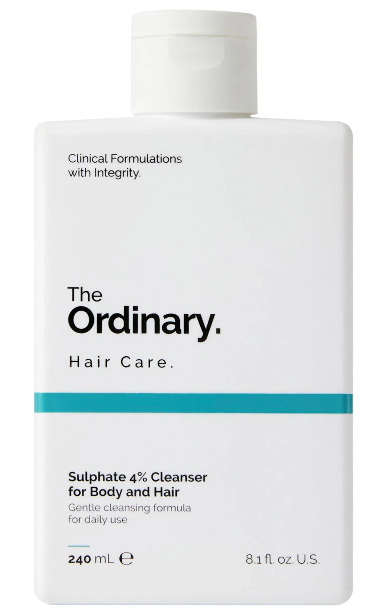 شامپو سر و بدن با 4% سولفات اوردینری The Ordinary Hair Care Sulphate 4% Cleanser for body and Hair 240ml