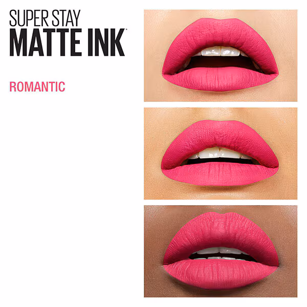 maybelline super stay matte ink romantic test 1